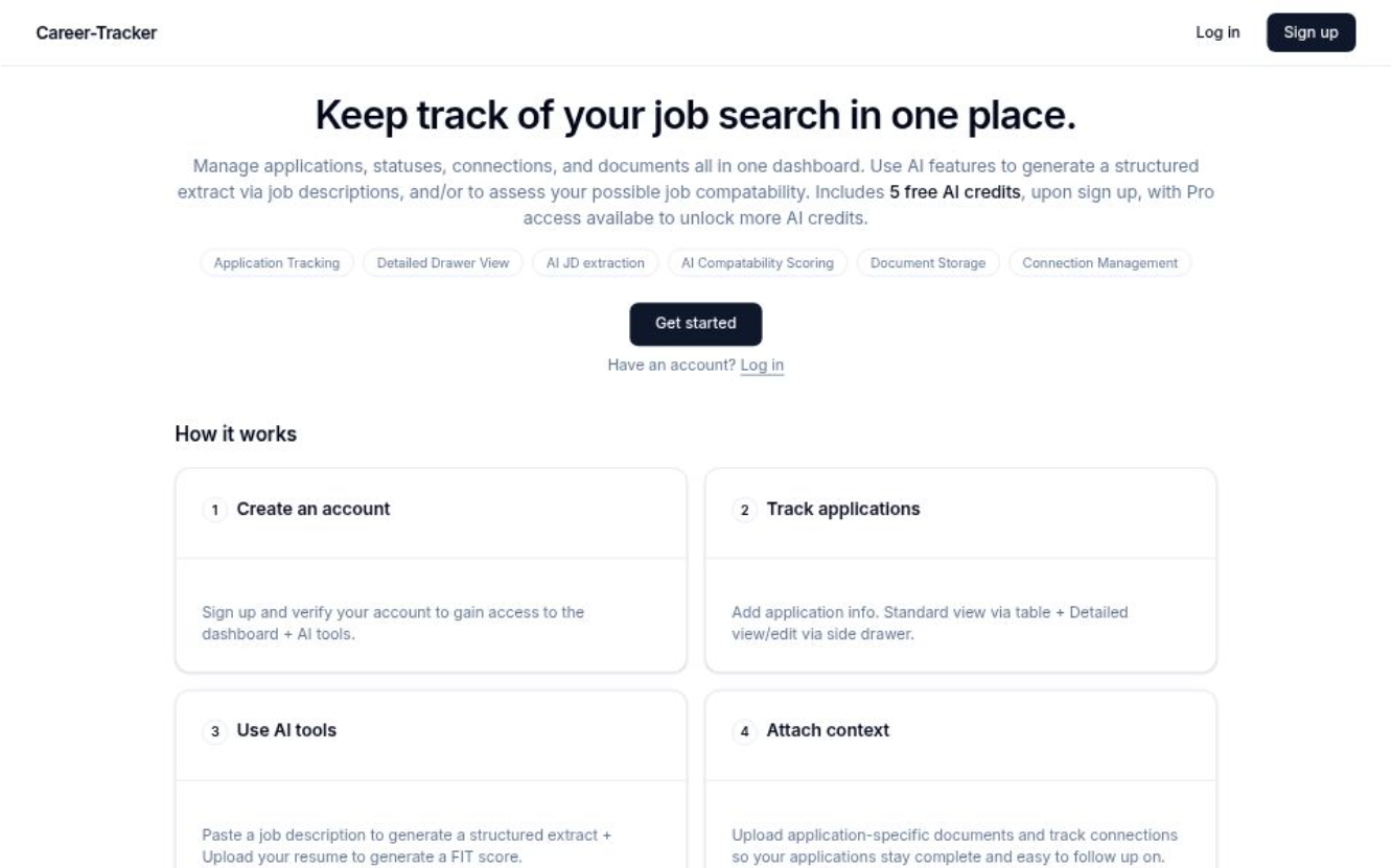 Career-Tracker preview